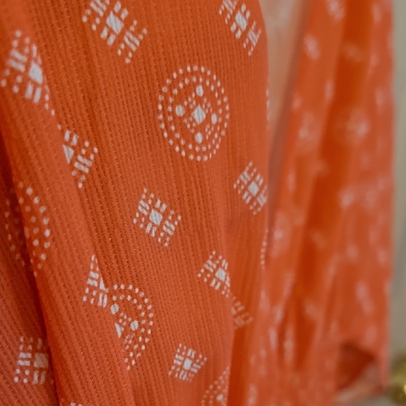 Orange Tiered Ruffled Maxi Sundress - Picture 5 of 9